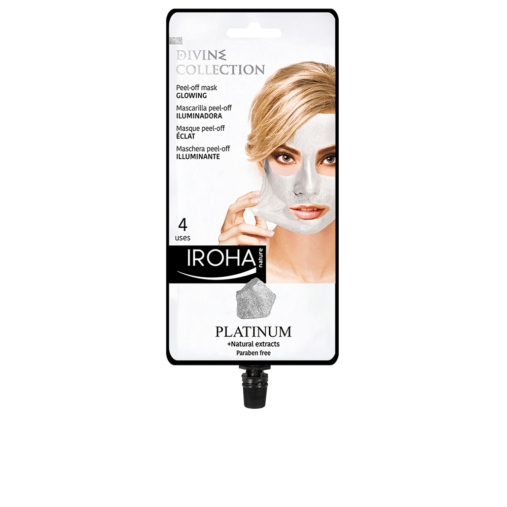 IROHA  PLATINUM peel-off glowing mask 4 uses