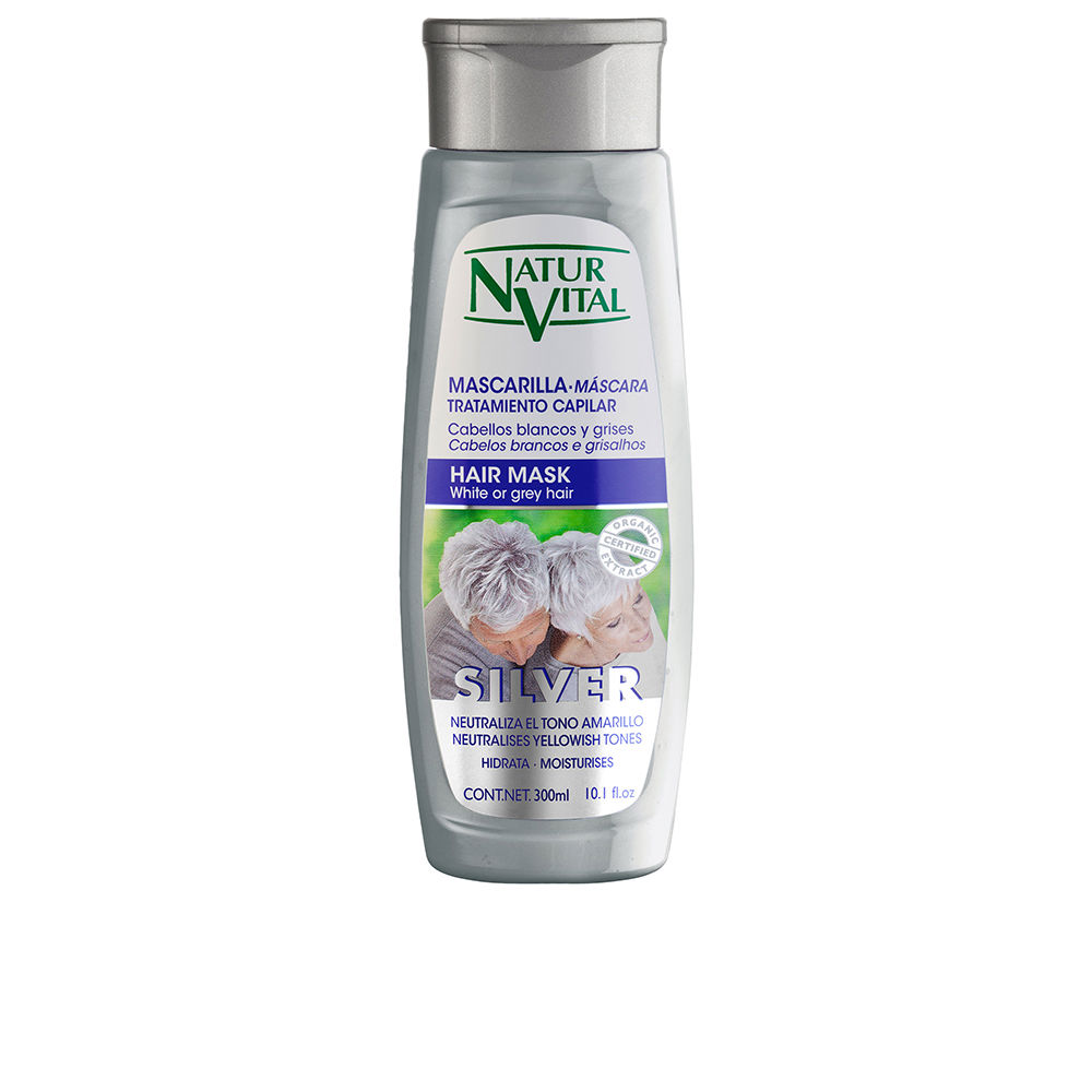 NATUR VITAL  MASCARILLA SILVER white or gray hair 300 ml