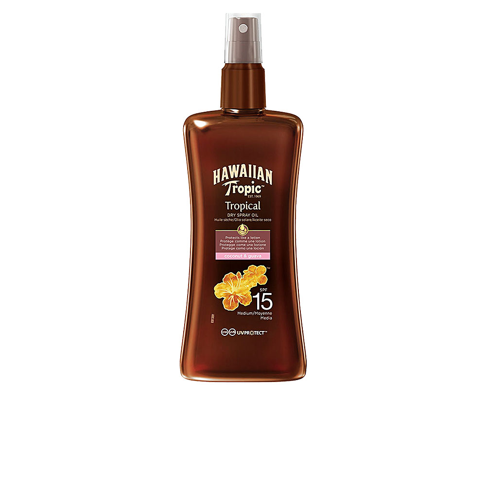 HAWAIIAN TROPIC  COCONUT & GUAVA dry oil SPF15 spray 200 ml