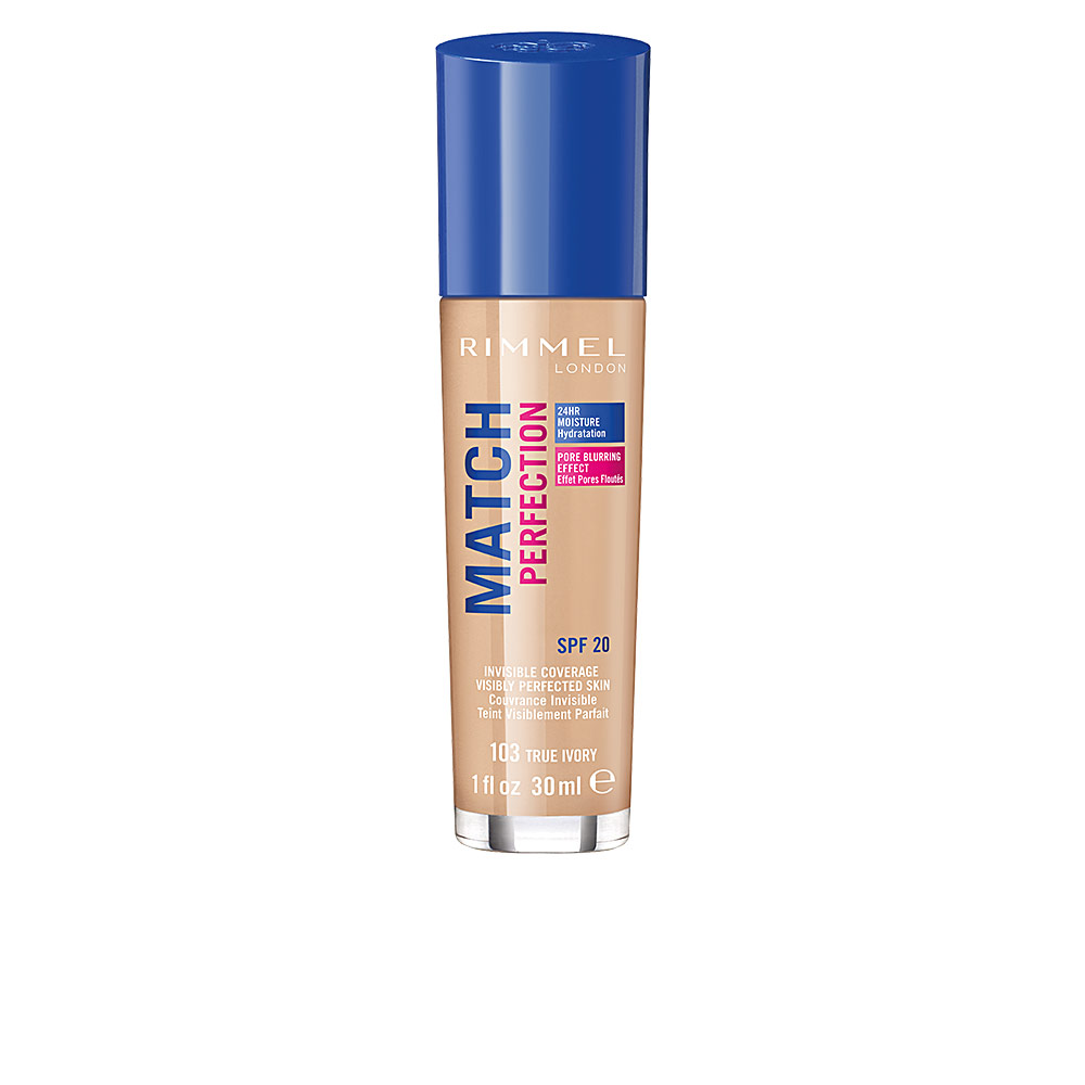 RIMMEL LONDON  MATCH PERFECTION foundation #103-true ivory
