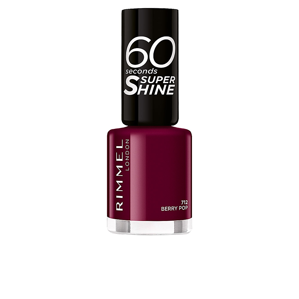 RIMMEL LONDON  60 SECONDS SUPER SHINE esmalte de uñas #712-berry pop 8 ml