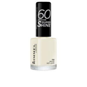 RIMMEL LONDON  60 SECONDS SUPER SHINE nail polish #703-white hot love 8 ml
