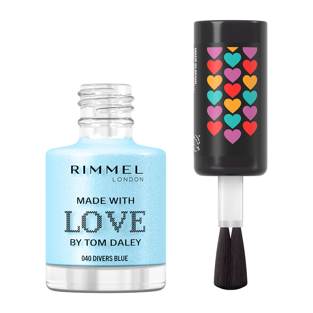 RIMMEL LONDON  MADE WITH LOVE by Tom Daley nail polish #853-pillow talk 8 ml