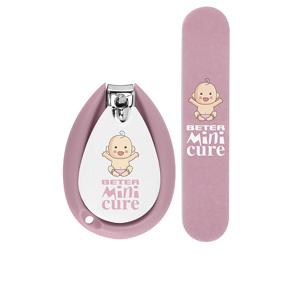 BETER  MINI CURE CUIDADO UÑAS BEBÉS ROSA set 2 pz