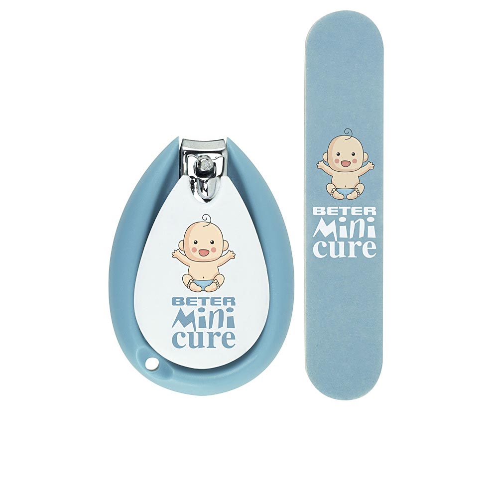 BETER  MINI CURE CUIDADO UÑAS BEBÉS AZUL set 2 pz