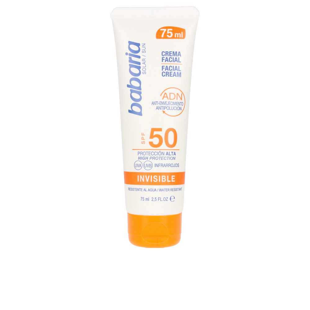 BABARIA  SOLAR INVISIBLE DNA facial sun cream SPF50 75 ml