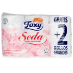 FOXY  SEDA papel higiénico ph neutro aroma talco 3 capas 6 rollos