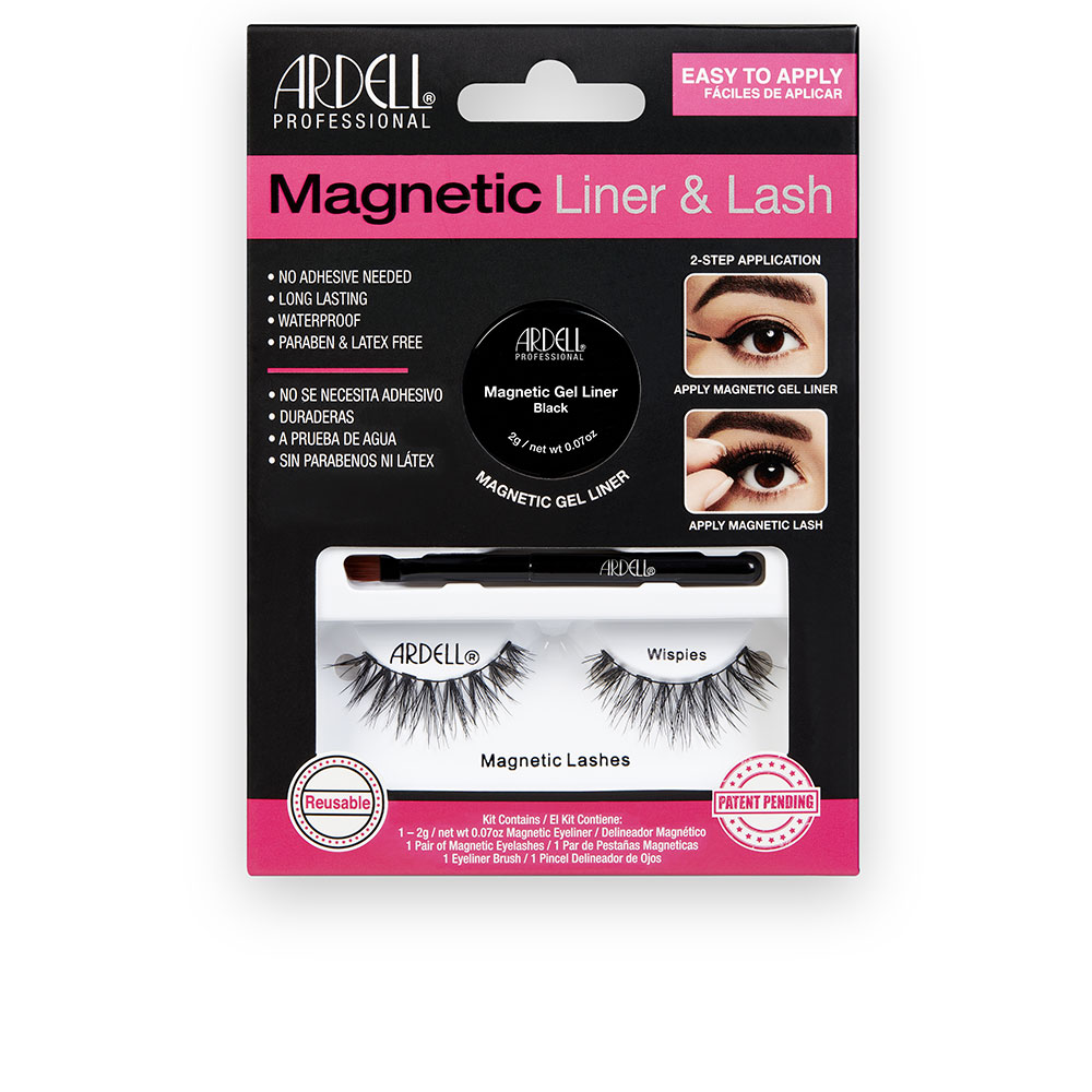 ARDELL  MAGNETIC LINER & LASH WISPIES eyelashes + gel liner 3 units