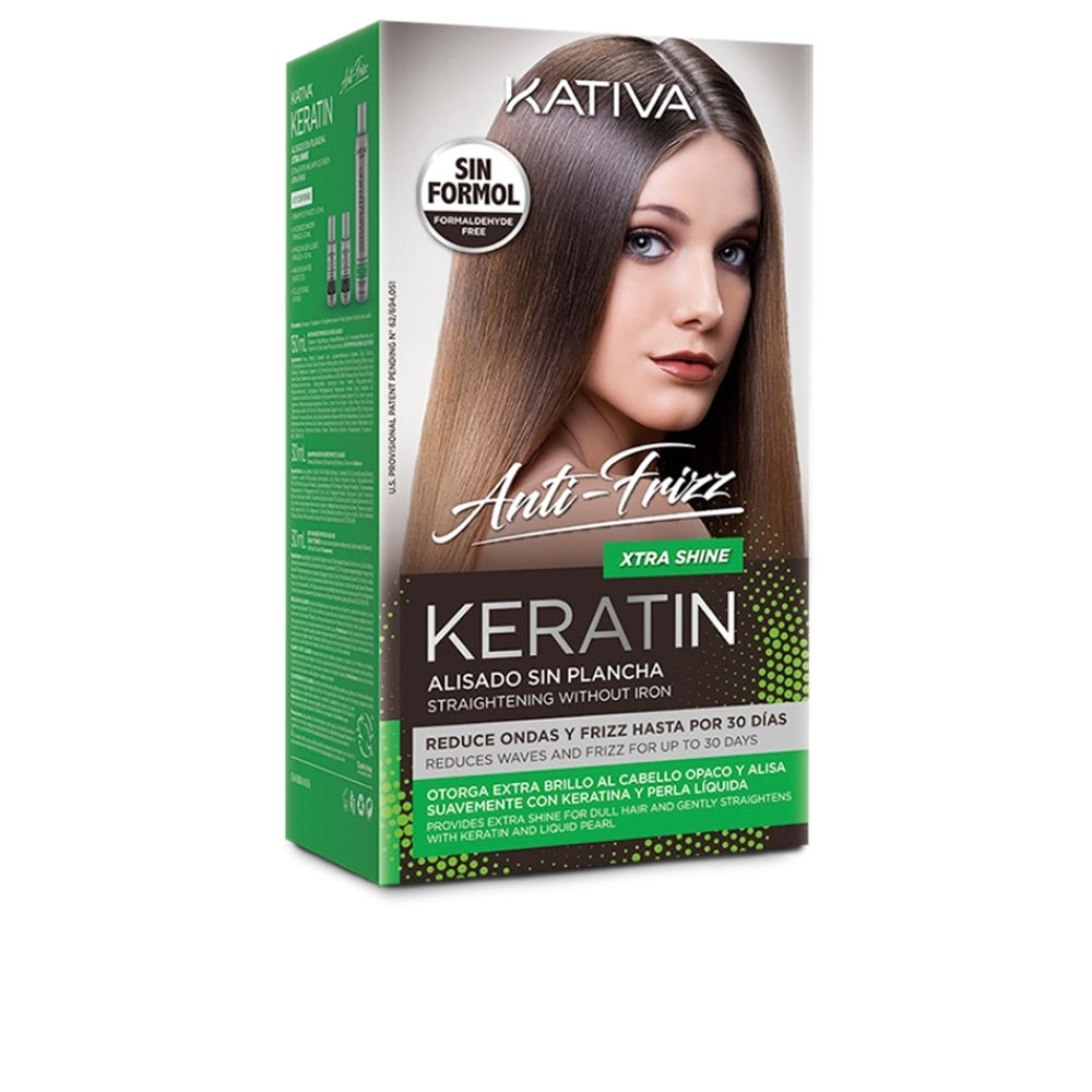 KATIVA  KERATIN ANTI-FRIZZ Brazilian straightening without iron extra shine 30 days 3 u