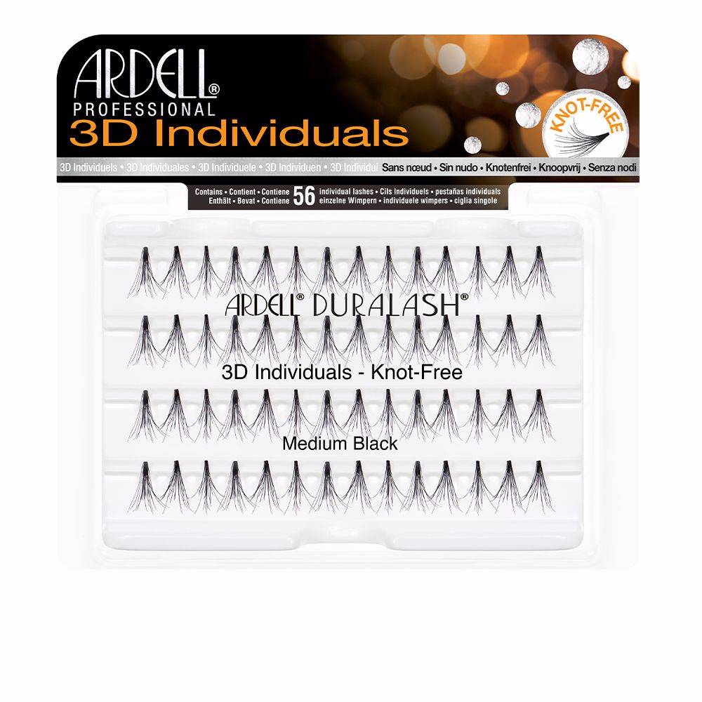 ARDELL  PESTAÑAS POSTIZAS 3D INDIVIDUALES #medium black 1 u