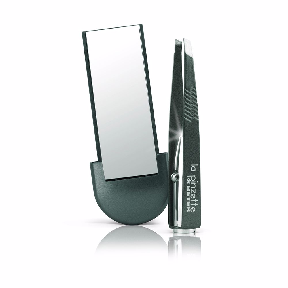 BETER  LA PINZETTE tweezers with light and mirror #grey 1 unit