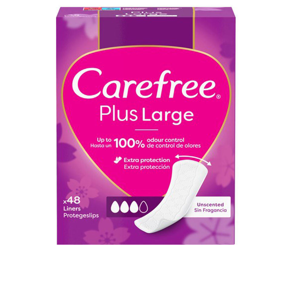 CAREFREE  CAREFREE PLUS LARGE fragrance-free protector 48 u