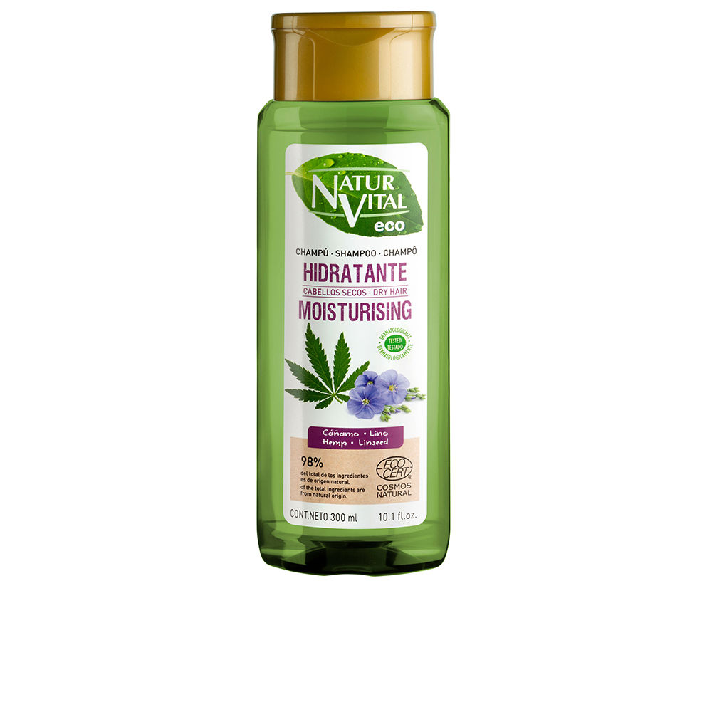 NATUR VITAL  ECO MOISTURIZING hemp and flax shampoo 300 ml