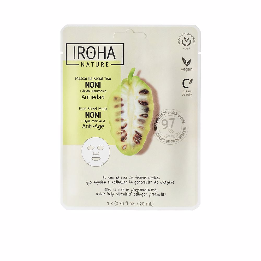 IROHA  NATURE MASK noni + hyaluronic acid 1 u
