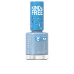 RIMMEL LONDON  KIND & FREE nail polish #152-tidal wave blue