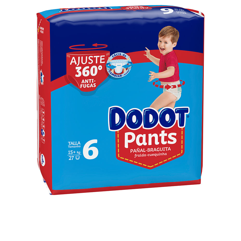 DODOT  DODOT PANTS pañal-braguita talla 6 15- + kg 27 u