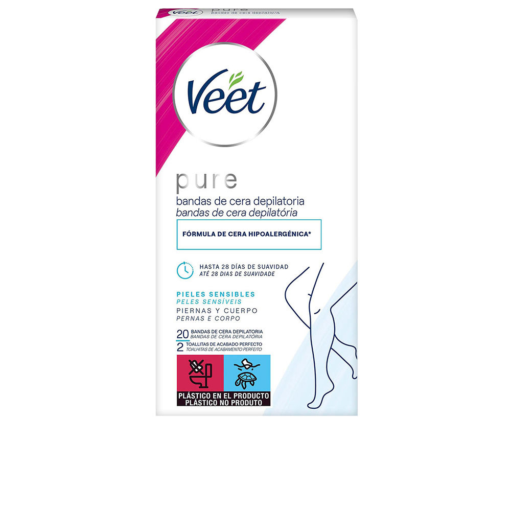 VEET  PURE WAX STRIPS for sensitive skin 20 units