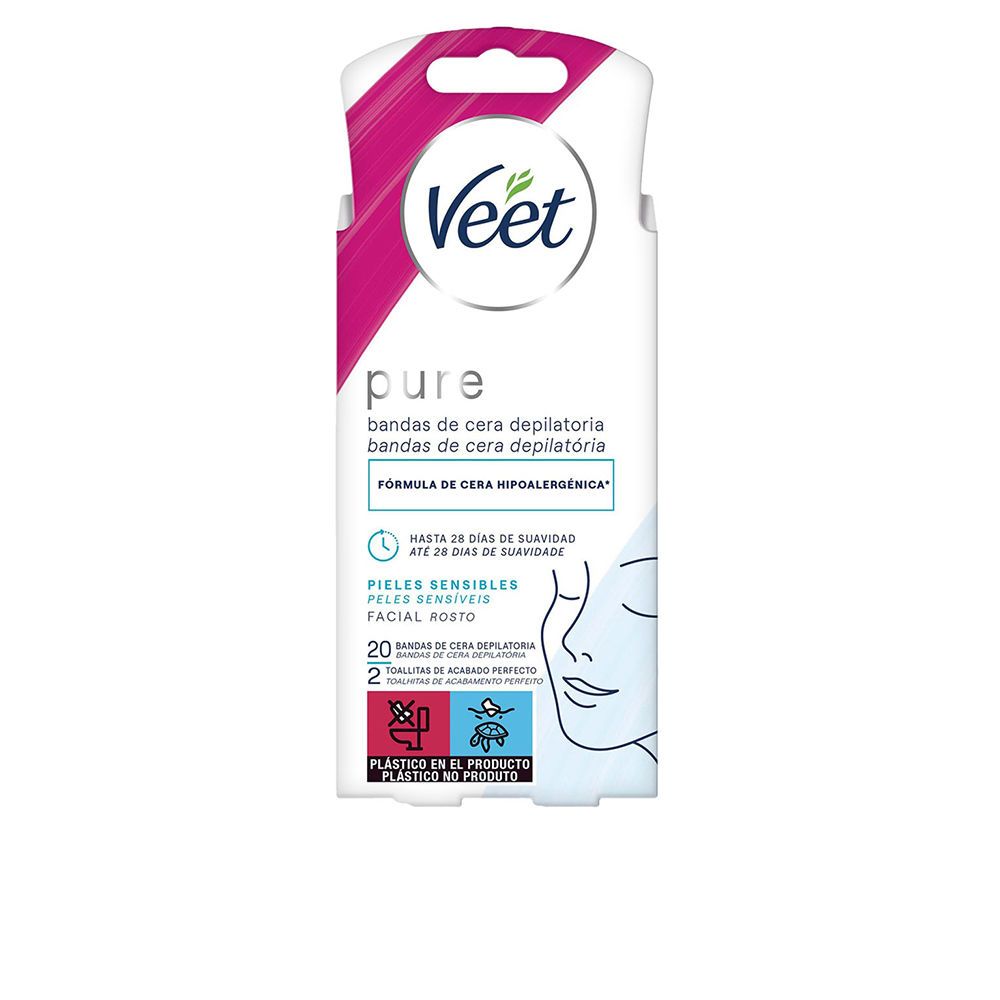 VEET  PURE WAX STRIPS for sensitive skin 20 units