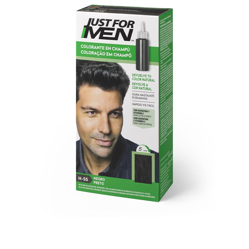 JUST FOR MEN  COLORANT in shampoo #black 30 ml