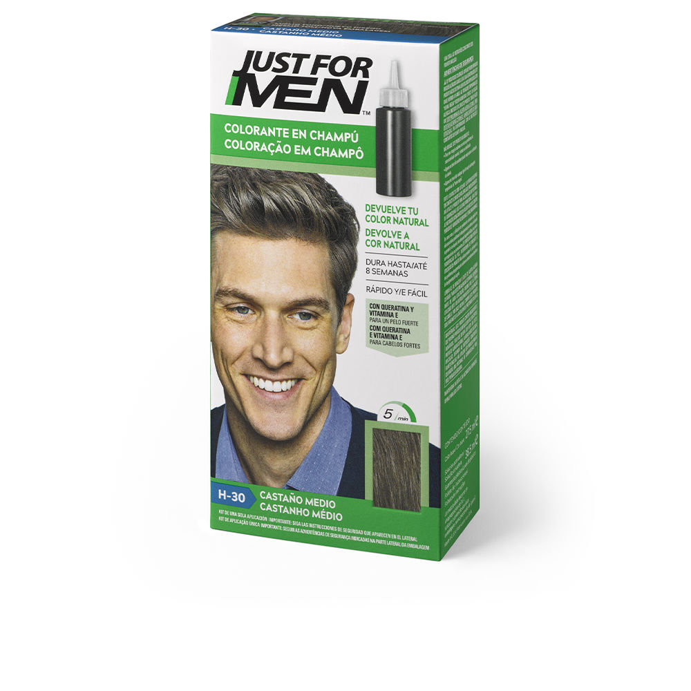 JUST FOR MEN  COLORANT in shampoo #medium brown 30 ml