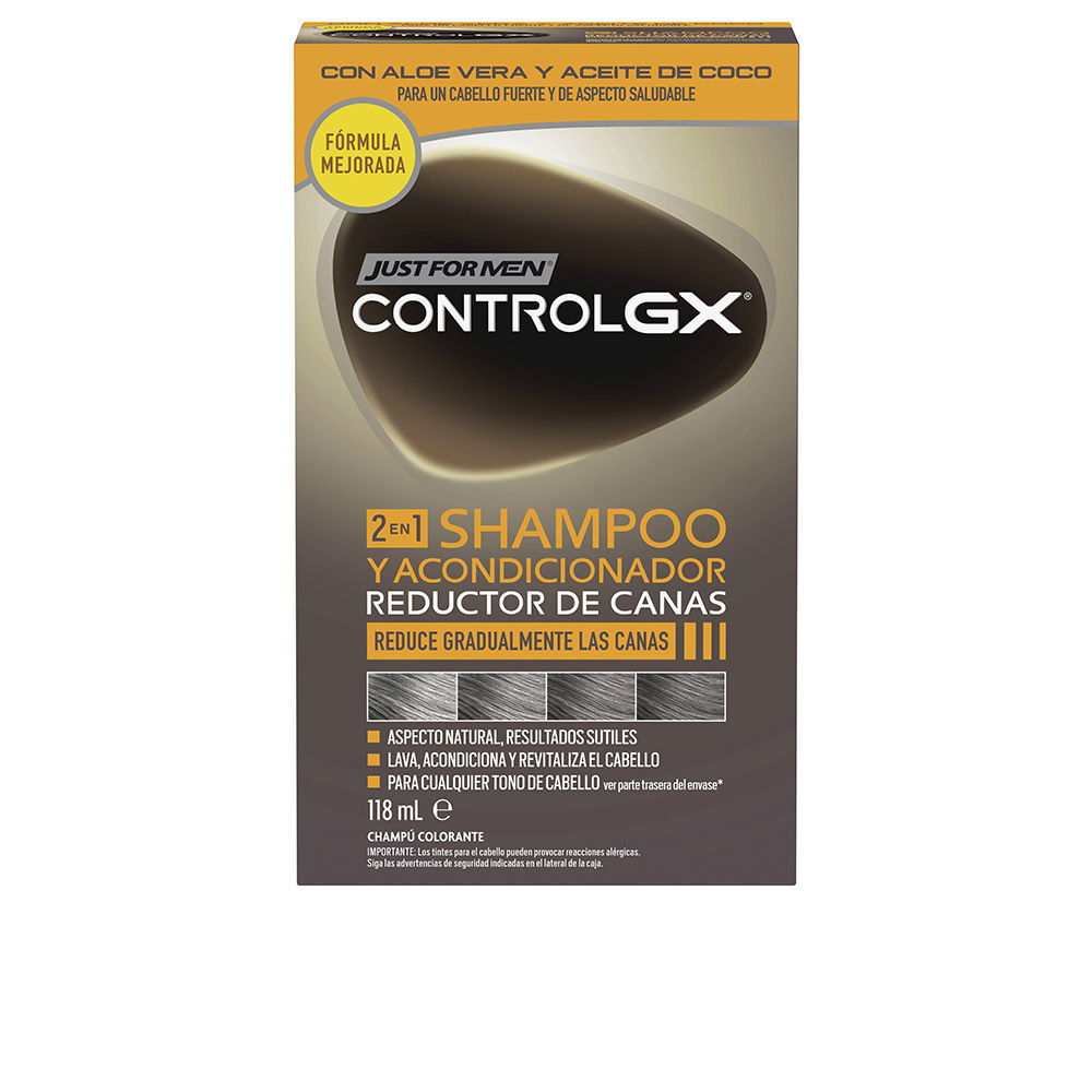 JUST FOR MEN  CONTROL GX gray hair reducing shampoo with conditioner 118 ml