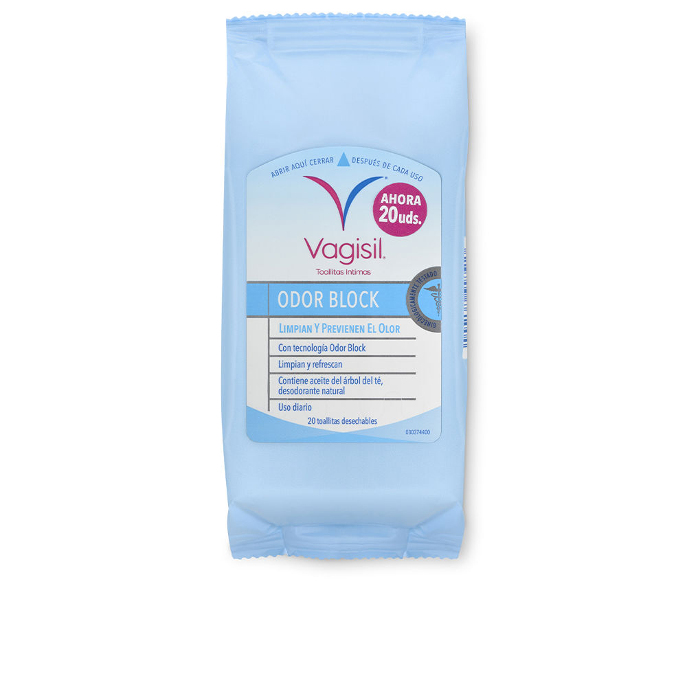 VAGISIL  INTIMATE WIPES odorblock 20 u