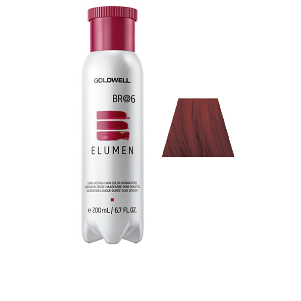GOLDWELL  ELUMEN long lasting hair color oxidant free #BR@6 200 ml