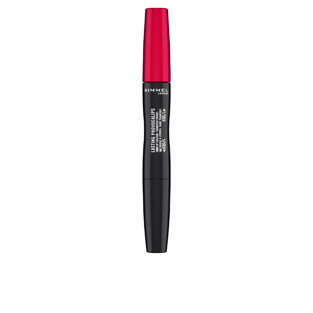 RIMMEL LONDON  LASTING PROVACALIPS lip colour transfer proof #500-kiss the town red
