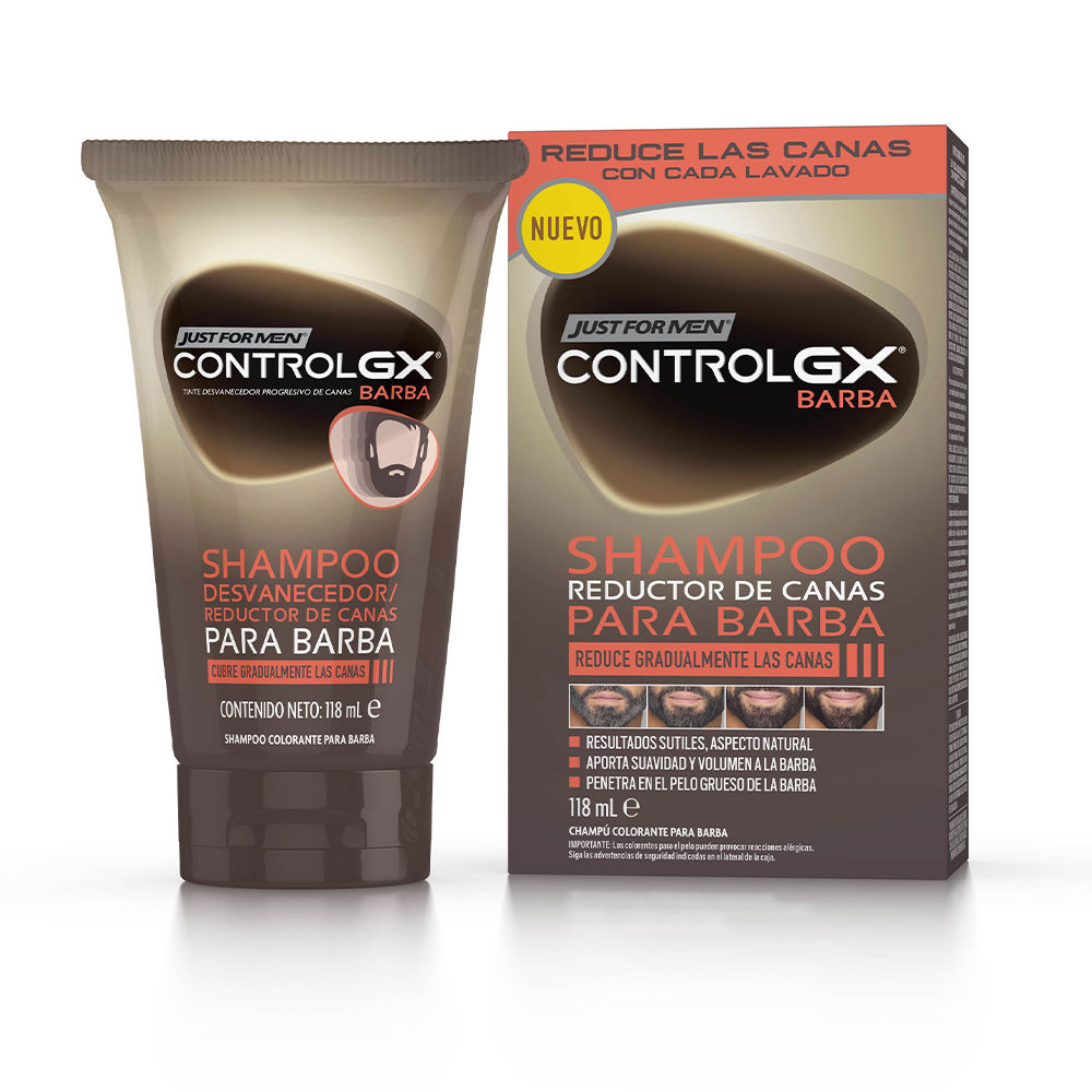 JUST FOR MEN CONTROL GX gray hair reduction shampoo for beard 118 ml