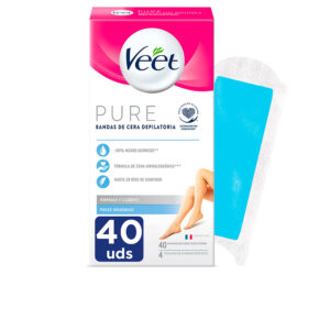 VEET  PURE WAX BANDS sensitive skin body 40 u