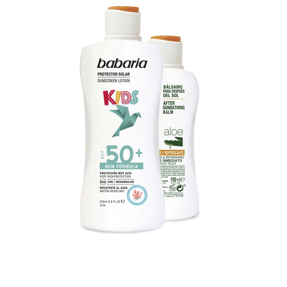 BABARIA  SOLAR INFANTIL SPF50+ MILK LOT 2 pz