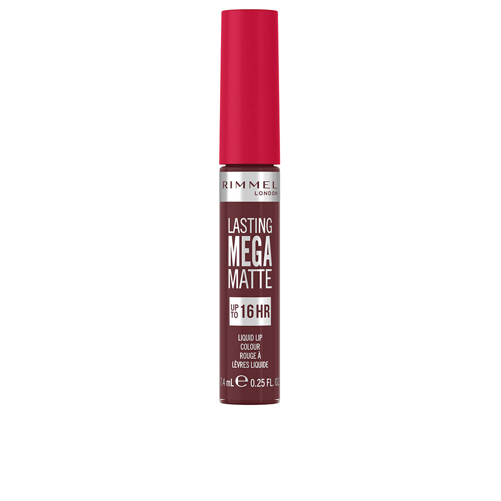RIMMEL LONDON  LASTING MEGA MATTE liquid lip color #810-plum this show 7.4 ml