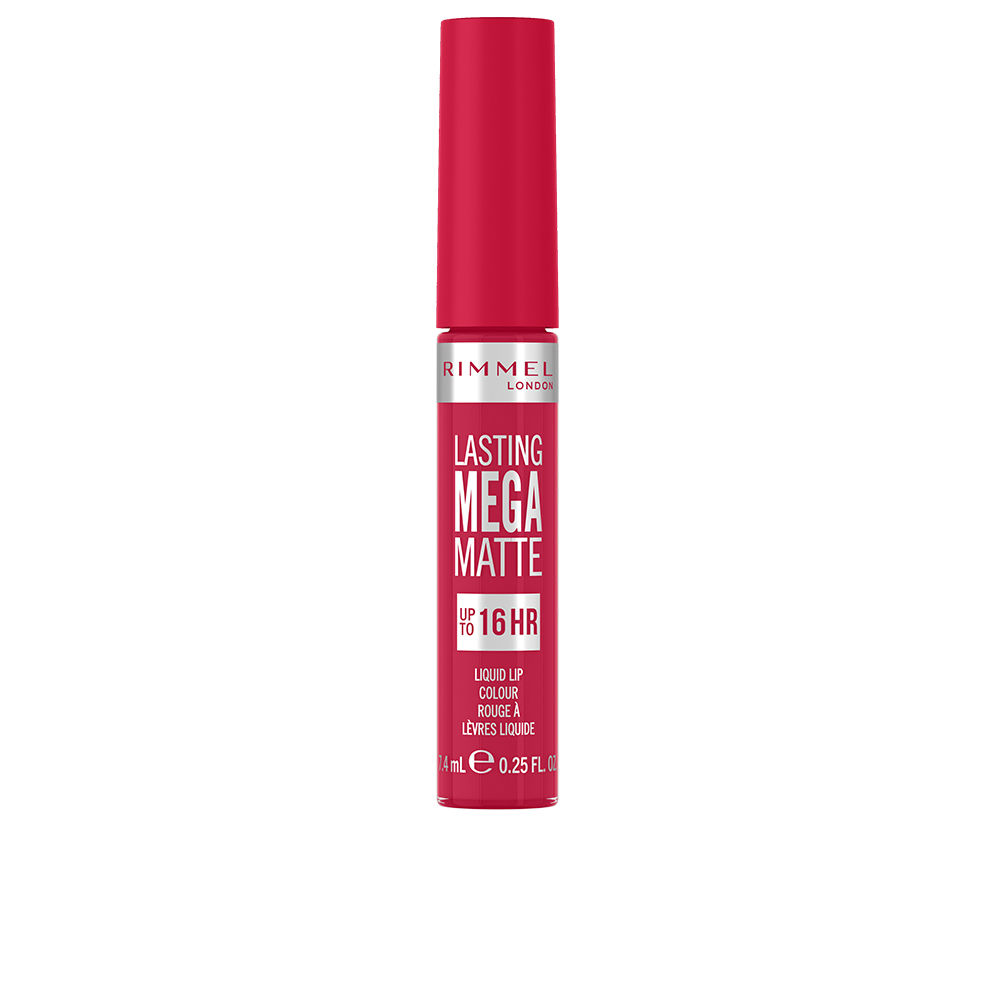 RIMMEL LONDON  LASTING MEGA MATTE liquid lip color #910-fuchsia flush 7.4ml