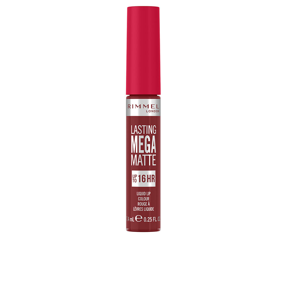 RIMMEL LONDON  LASTING MEGA MATTE liquid lip color #930-ruby passion 7.4ml