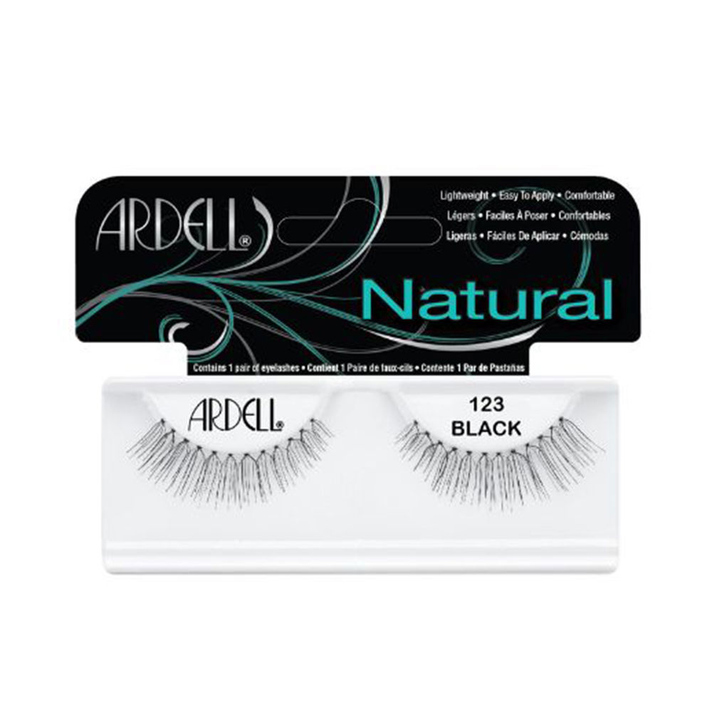 ARDELL  NATURAL eyelashes #123-black 1 u