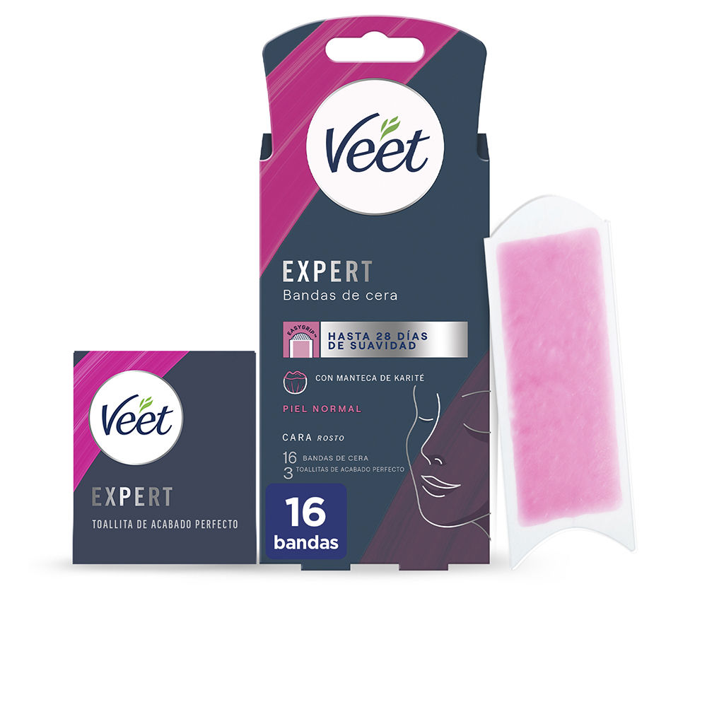 VEET  EXPERT FACIAL wax strips normal skin 16 u