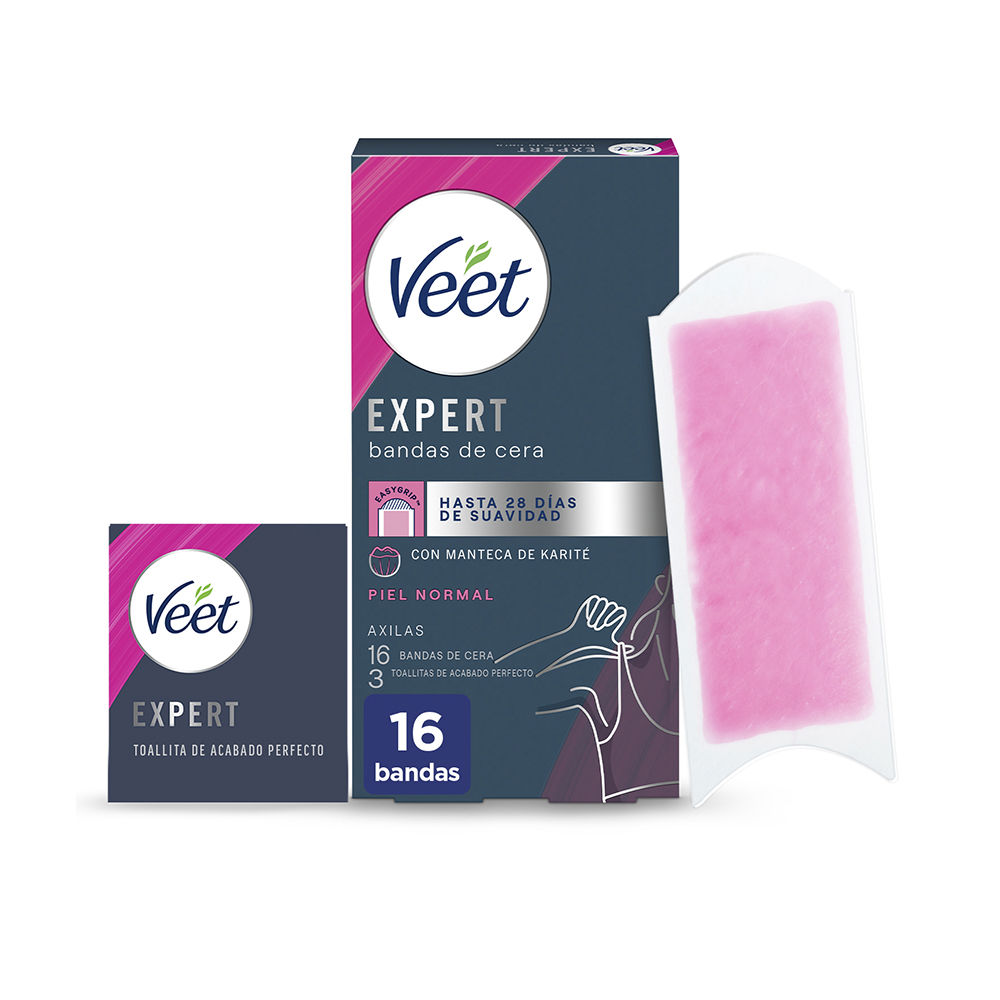 VEET  EXPERT ARMPITS depilatory wax strips normal skin 16 u