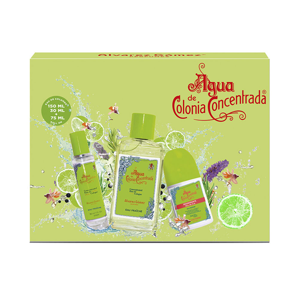 ALVAREZ GOMEZ  EAU FRAICHE CONCENTRATED EAU DE COLOGNE LOT 3 pz