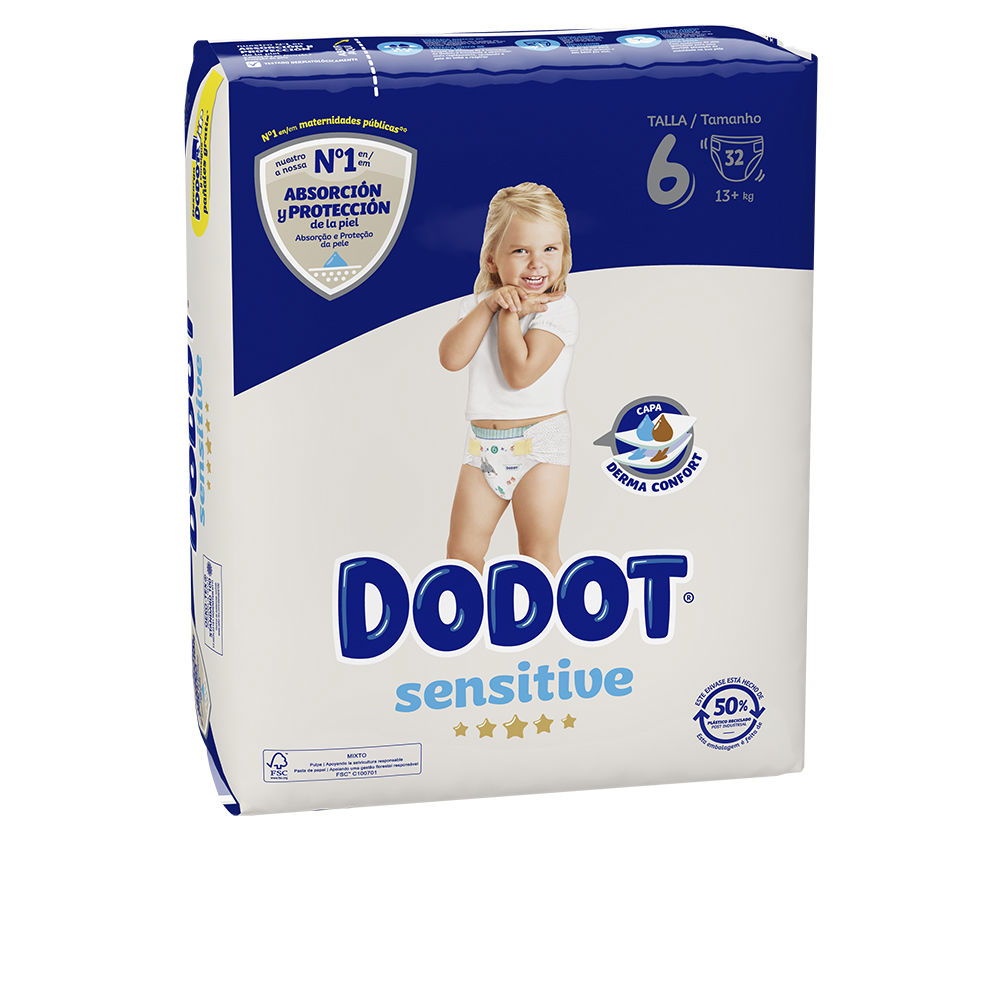 DODOT  DODOT SENSITIVE size 6 diapers +13 kg 32 u