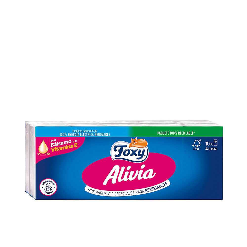 FOXY  RELIEVES nasal care tissues 10 x 9 u