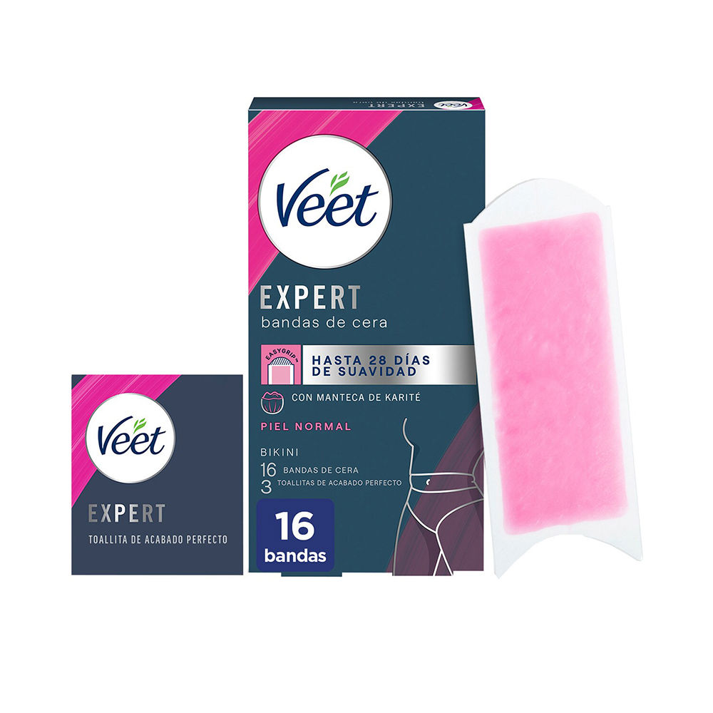 VEET  EXPERT BIKINI depilatory wax strips for normal skin 16 units
