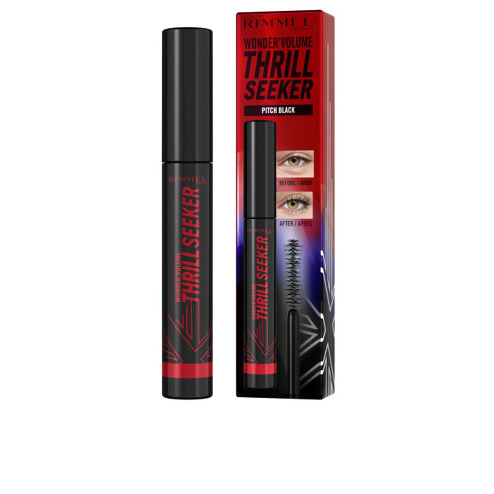 RIMMEL LONDON  WONDER' VOLUME THRILL SEEKER mascara #004-pitch black 8 ml