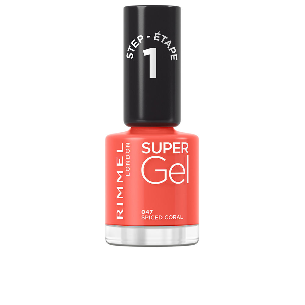 RIMMEL LONDON  SUPER GEL nail polish #047-spiced coral 12 ml
