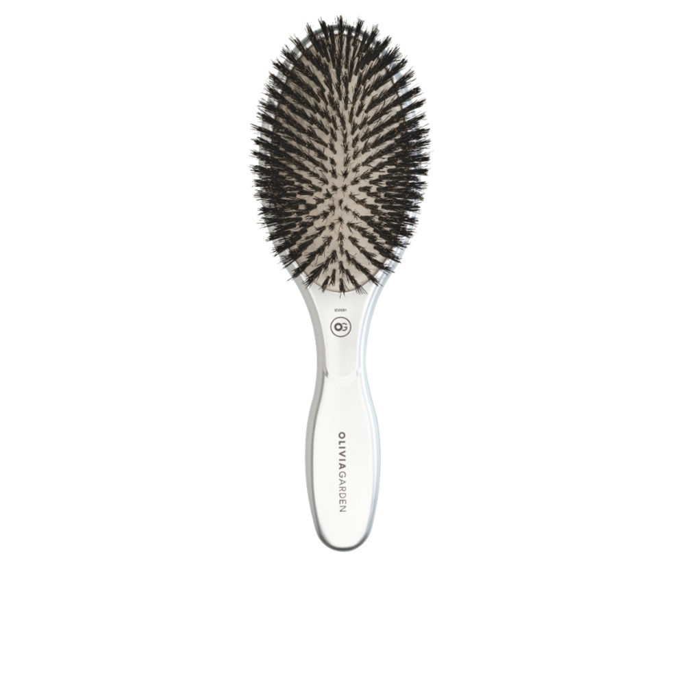OLIVIA GARDEN  EXPERT CARE OVAL Boar Bristles Silver 1 u