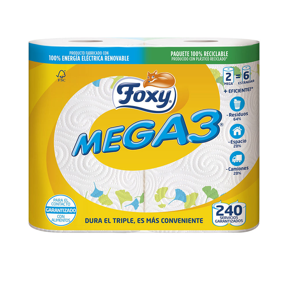 FOXY  MEGA3 triple duration kitchen paper 2 rolls