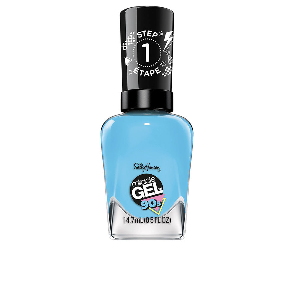 SALLY HANSEN  MIRACLE GEL 90s nail polish #886-I Blue That 14.7 ml