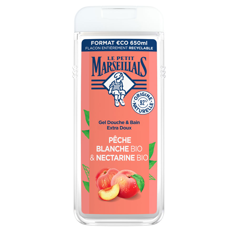 LE PETIT MARSEILLAIS  LE PETIT MARSEILLAIS peach and nectarine bath gel 650 ml
