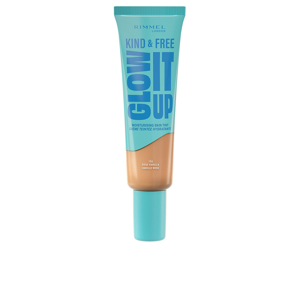 RIMMEL LONDON  KIND & FREE GLOW IT UP liquid foundation #150-Rose Vanilla 30 ml