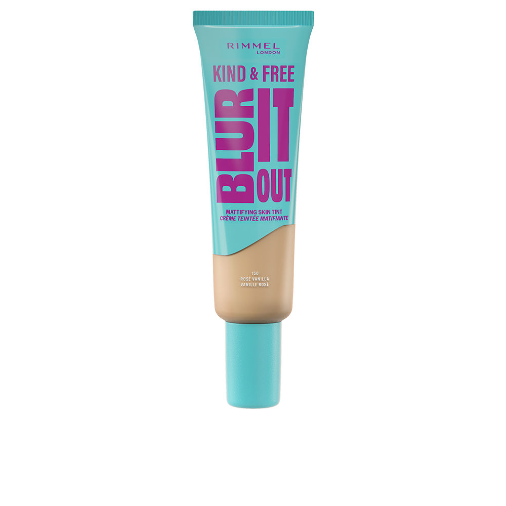 RIMMEL LONDON  KIND & FREE BLUR IT OUT matte effect foundation #150-Rose Vanilla 30 ml