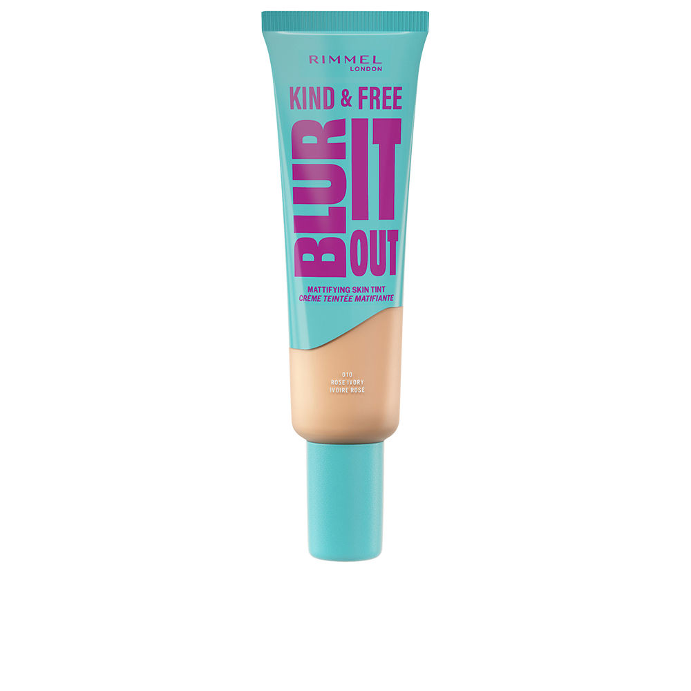 RIMMEL LONDON  KIND & FREE BLUR IT OUT matte effect foundation #010-Rose Ivory 30 ml